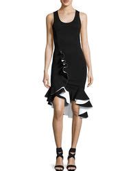 givenchy brown ruffled dress|Givenchy ladies dresses.